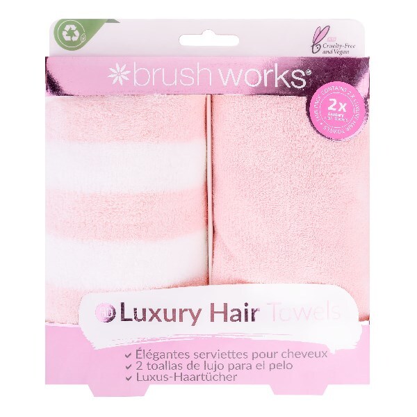 Brushworks Luxus-Haartücher – 2er-Pack