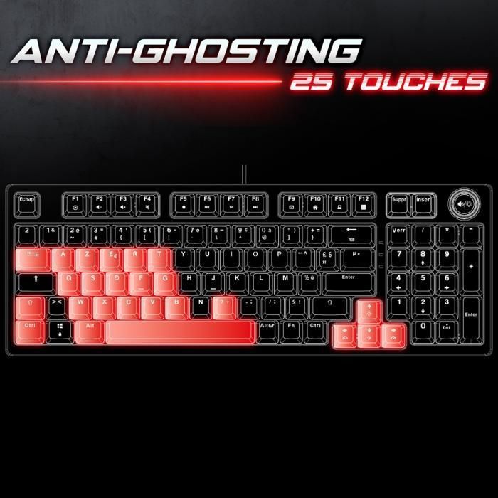 Spirit of Gamer - Clavier Gaming Mécanique  XPERT-K350 GREY