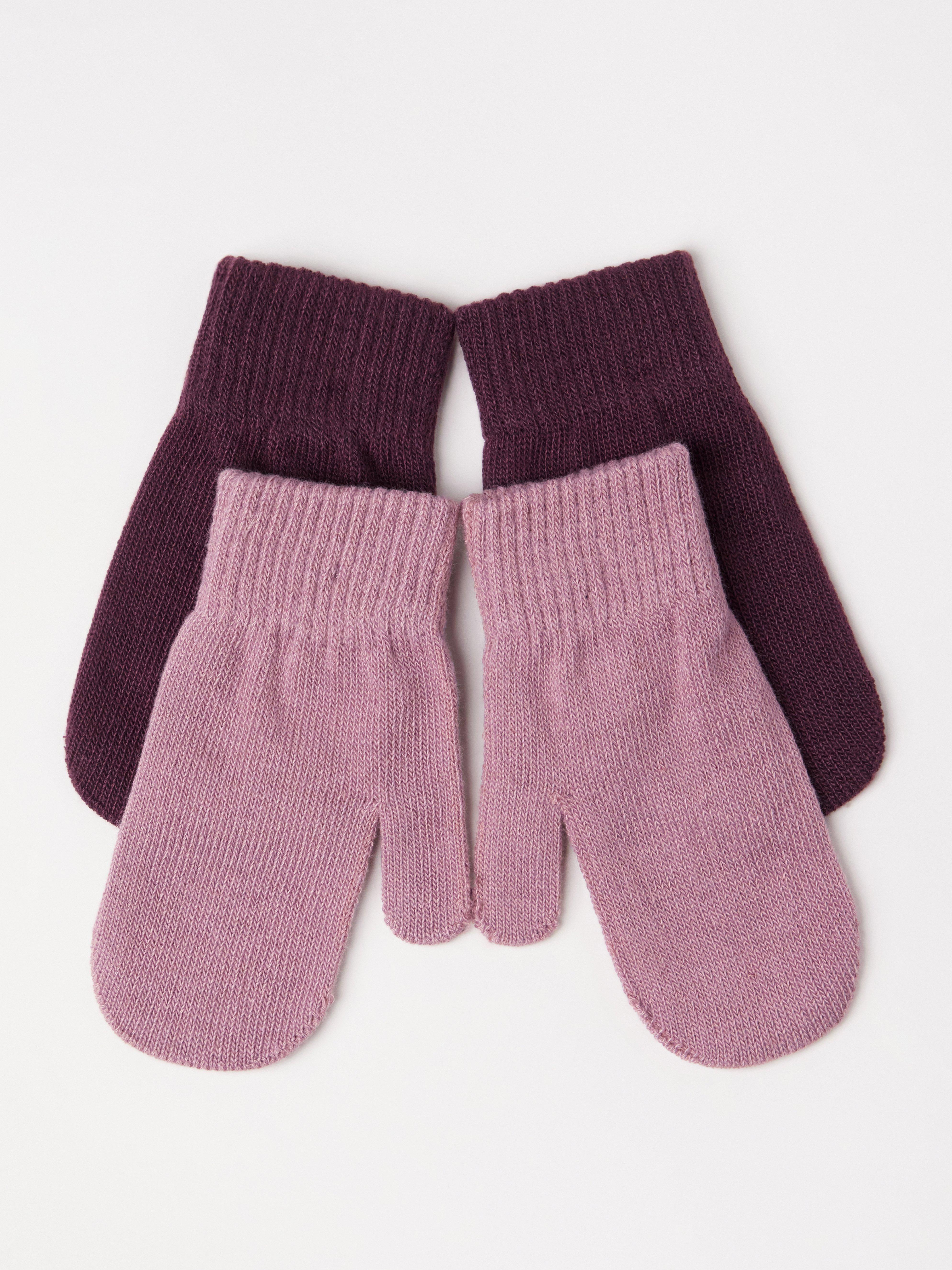 Balení 2 kouzelnických rukavic Dusty Pink