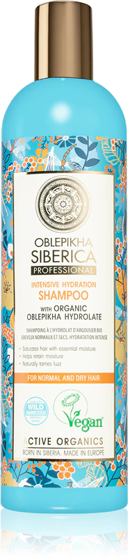 Shampoo hidratante Natura Siberica Oblepikha (Espinho-marinho) para cabelos normais a secos