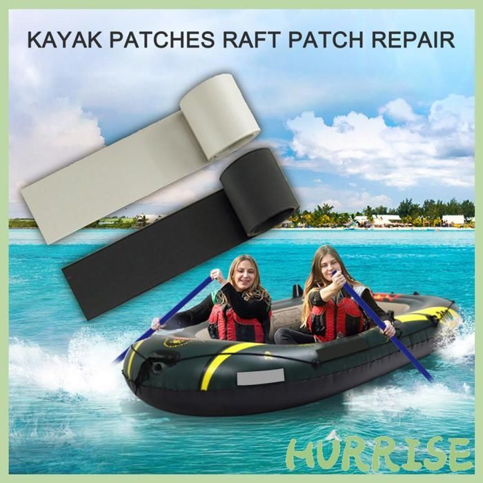 Garosa Réparation de patch Kit de réparation de Kayak gonflable en PVC gris, 50x1000mm, Kit de réparation moto outillage Gris