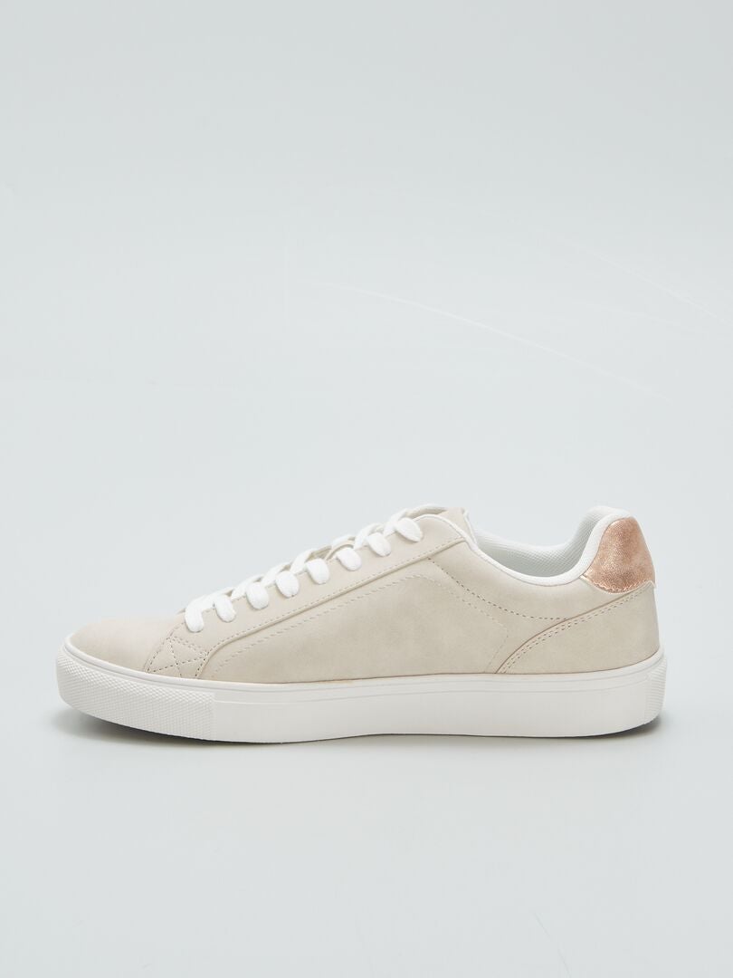 Lage sneakers - BEIGE