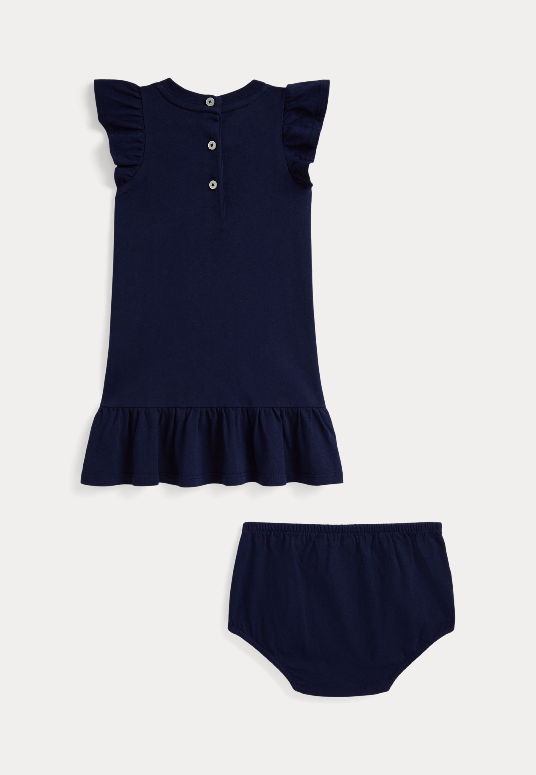 Robe et bloomer en jersey de coton Polo Bear de Polo Ralph Lauren - Robe en jersey - Bleu marine Newport