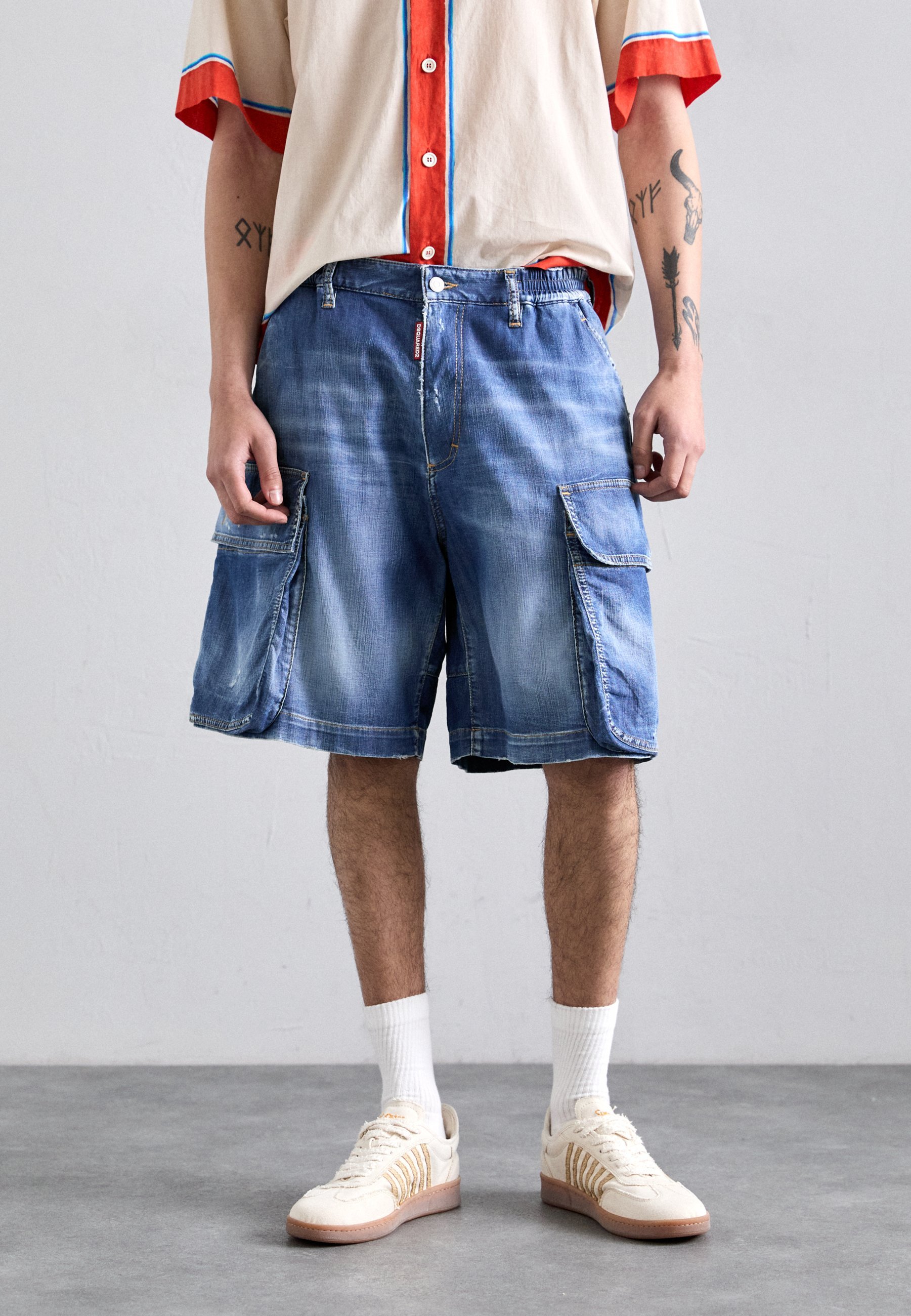 Dsquared2 LOOSE - Jeansshorts - marineblau