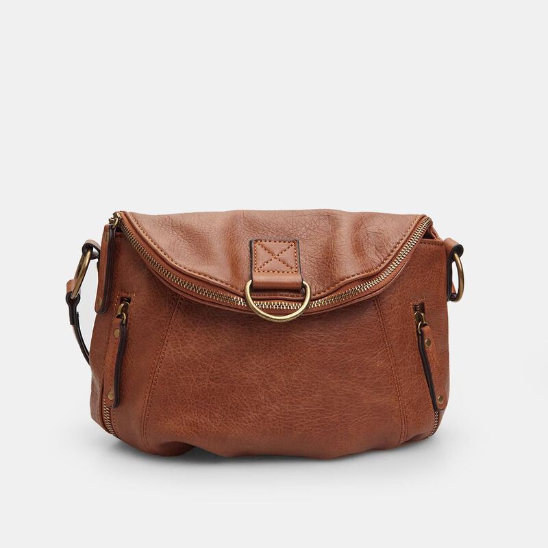 Borsa a spalla da donna effetto pelle