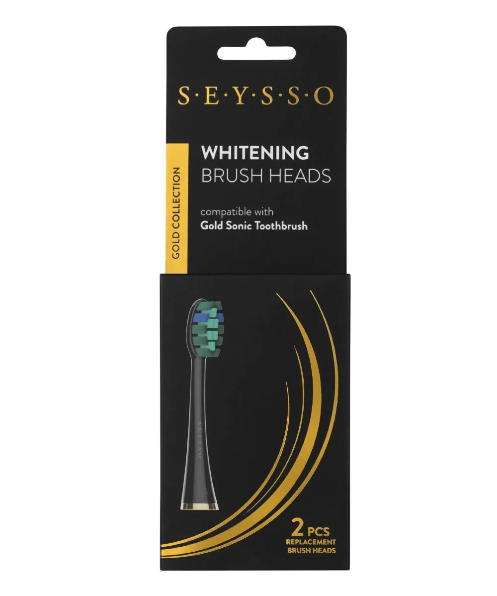 Seysso Gold Końcówki do Szczoteczki Sonicznej Black Whitening