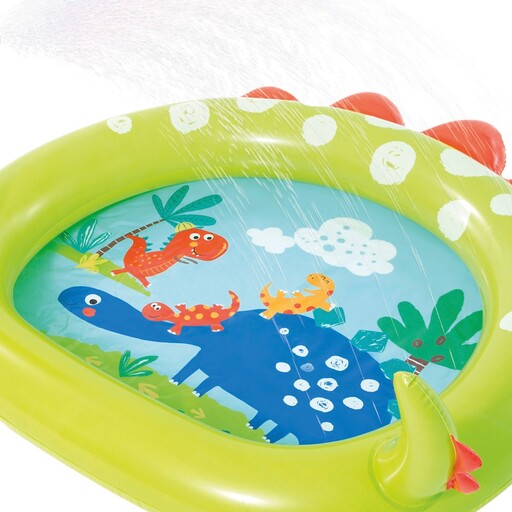 Piscină gonflabilă mică cu dinozauri Intex și aspersoare