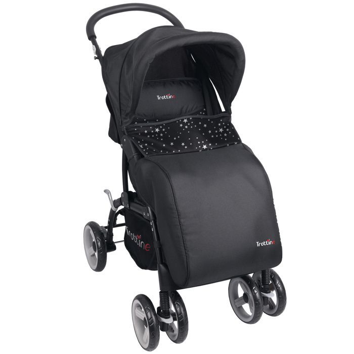 Carrinho de Bebê Trottine TS Cassiope2 Black Star + Cadeirinha Auto