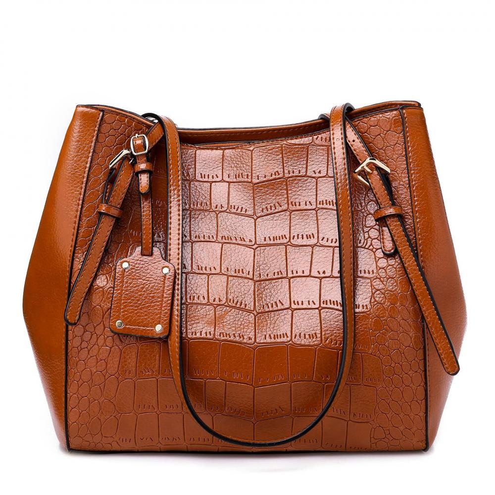 Nouveau sac cabas de luxe en alligator, sac à main bandoulière pour femme, sac à main de créateur de haute qualité, grand sac tendance