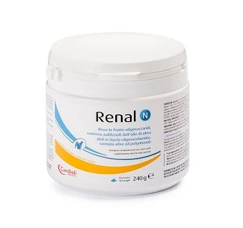 RENAL Candioli Renal N poeder als darmvoedingssupplement voor honden en katten 240 g