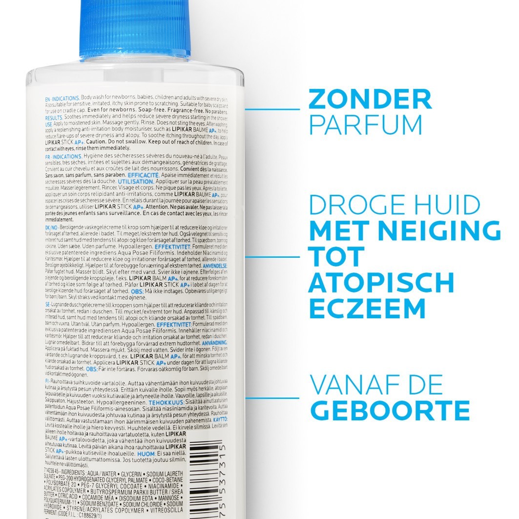 La Roche-Posay Lipikar Syndet AP+ Gel Douche - 400 ml