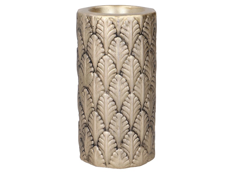 Świecznik Chic ceramiczny 14 cm złoty