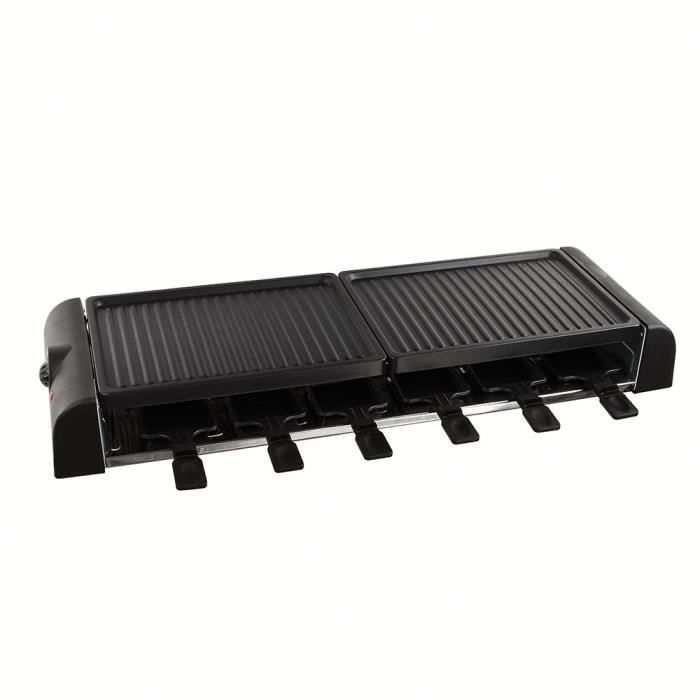 Grelha de Raclette LIVOO DOC185 para 12 pessoas - Preta