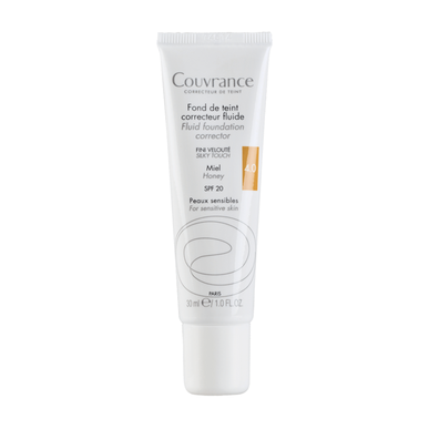 „Avène Couvrance“ skysto makiažo pagrindo korektorius 4.0 Korekcinis skysto makiažo pagrindo tonas 4.0 Medaus SPF20 30 ml 30 ml