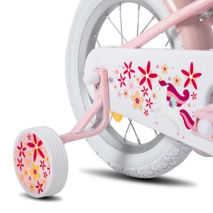 Kinderfiets - HILAND - JOYSTAR - 40 cm - Roze - Voor kinderen van 4 tot 6 jaar