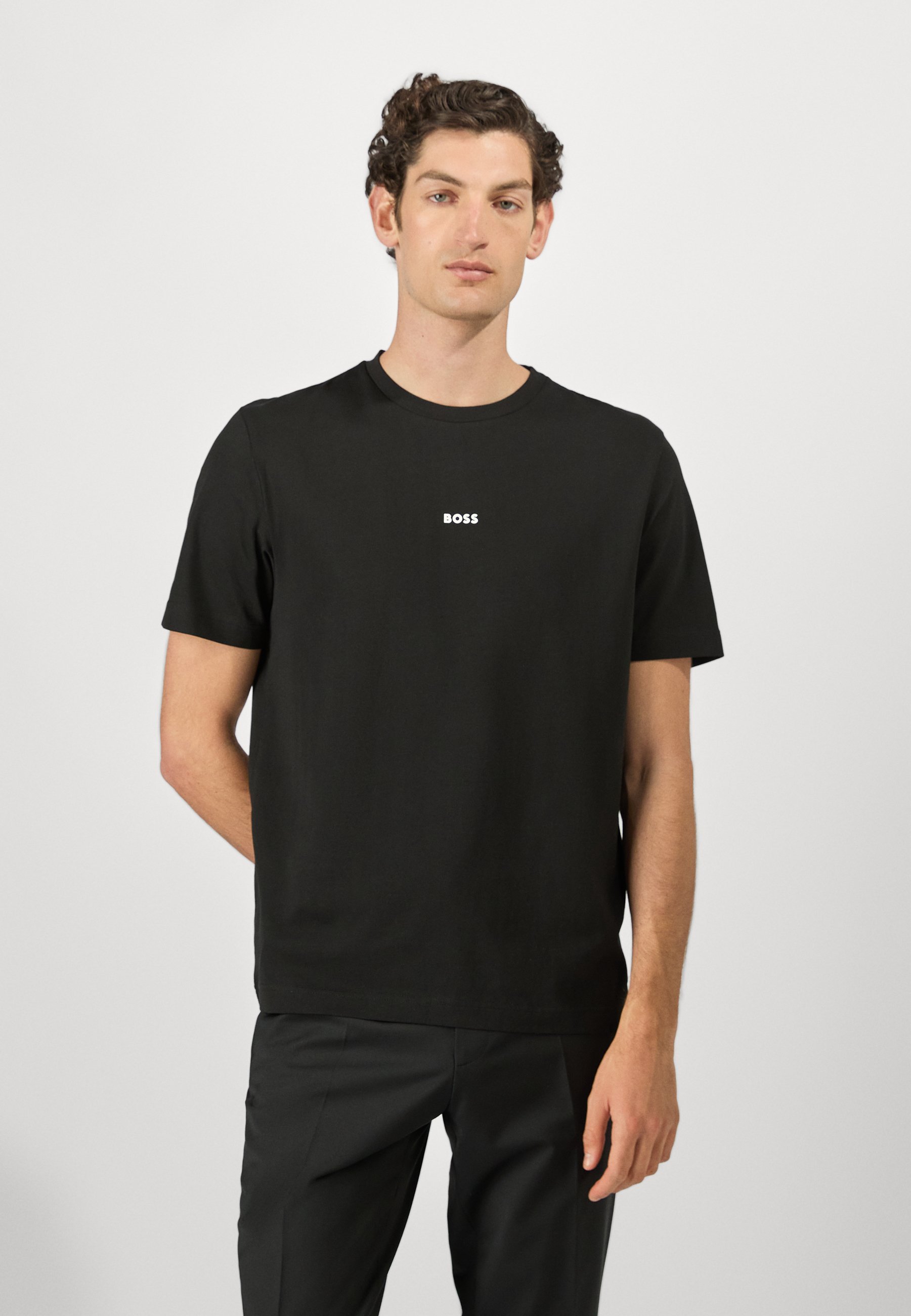 BOSS TCHUP - Basic T-shirt - zwart