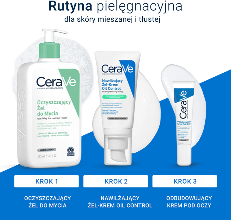 Hydratačný gél-krém CeraVe Oil Control pre zmiešanú pleť