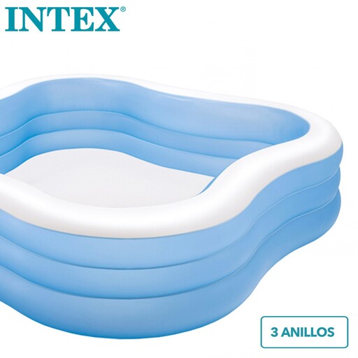 Piscine gonflable carrée Intex 229 x 229 x 56 cm - 1 250 litres