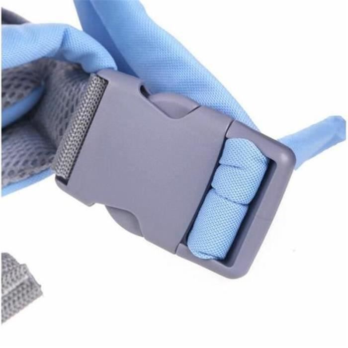 Marsupio ergonomico per neonati da 0 a 36 mesi con tracolla multifunzione, blu