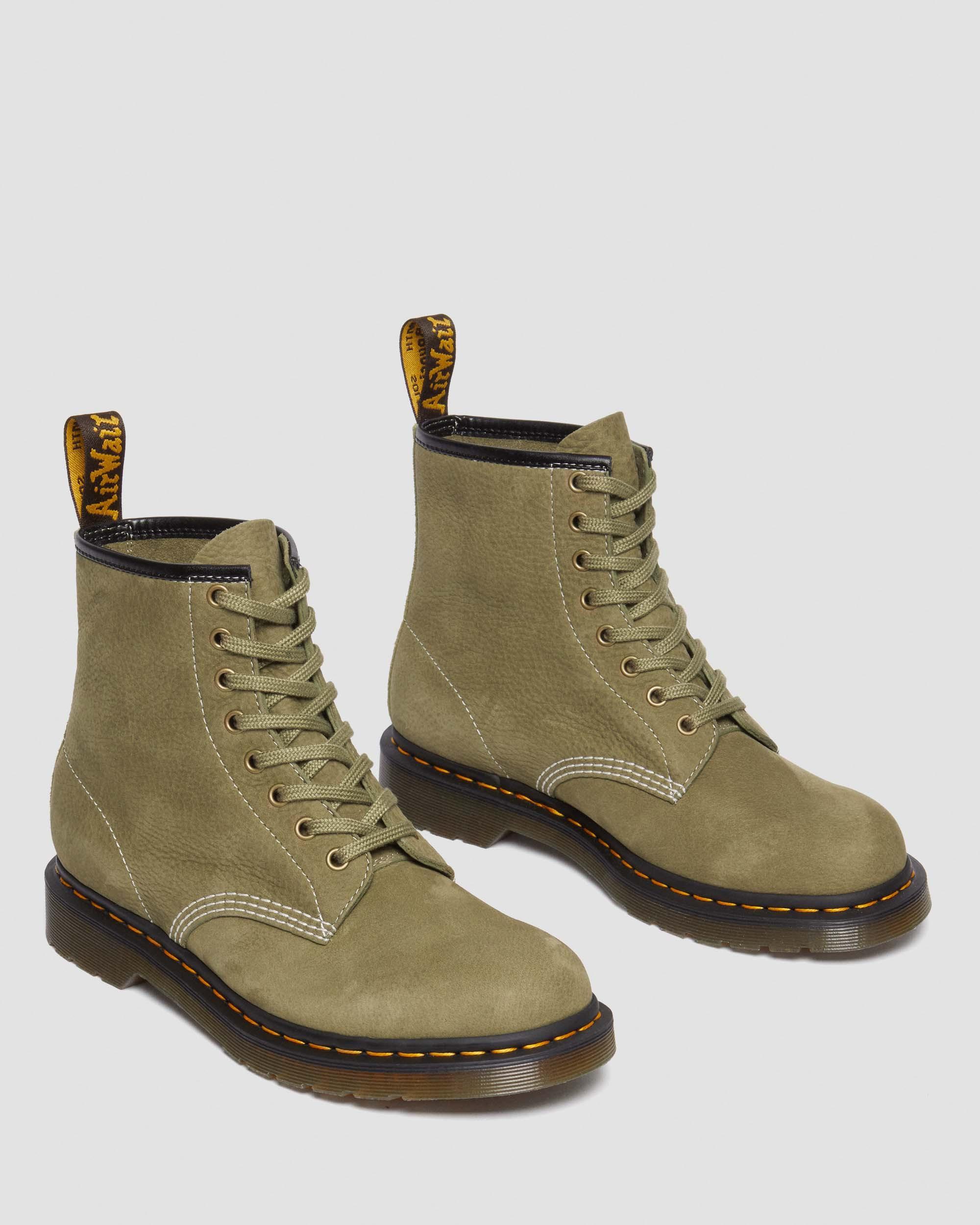 1460 Tumbled Nubuck Leather Lace Up Boots