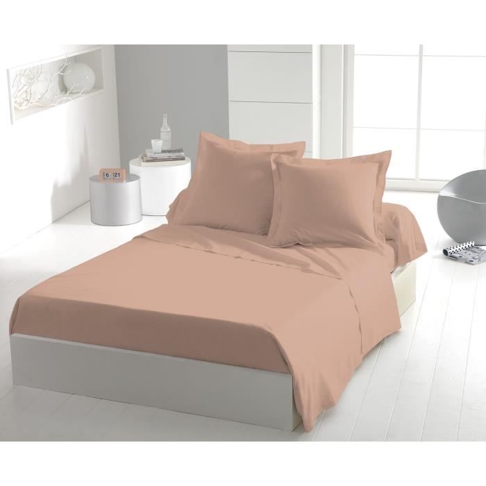 Lenzuolo piano - LOVELY HOME - 100% cotone - 240 x 300 cm - Rosa