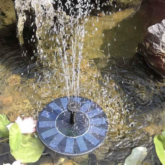 Fontaine Solaire - Pompe à Eau pour Bassin / Piscine / Décoration de Jardin - Écologique et Automatique