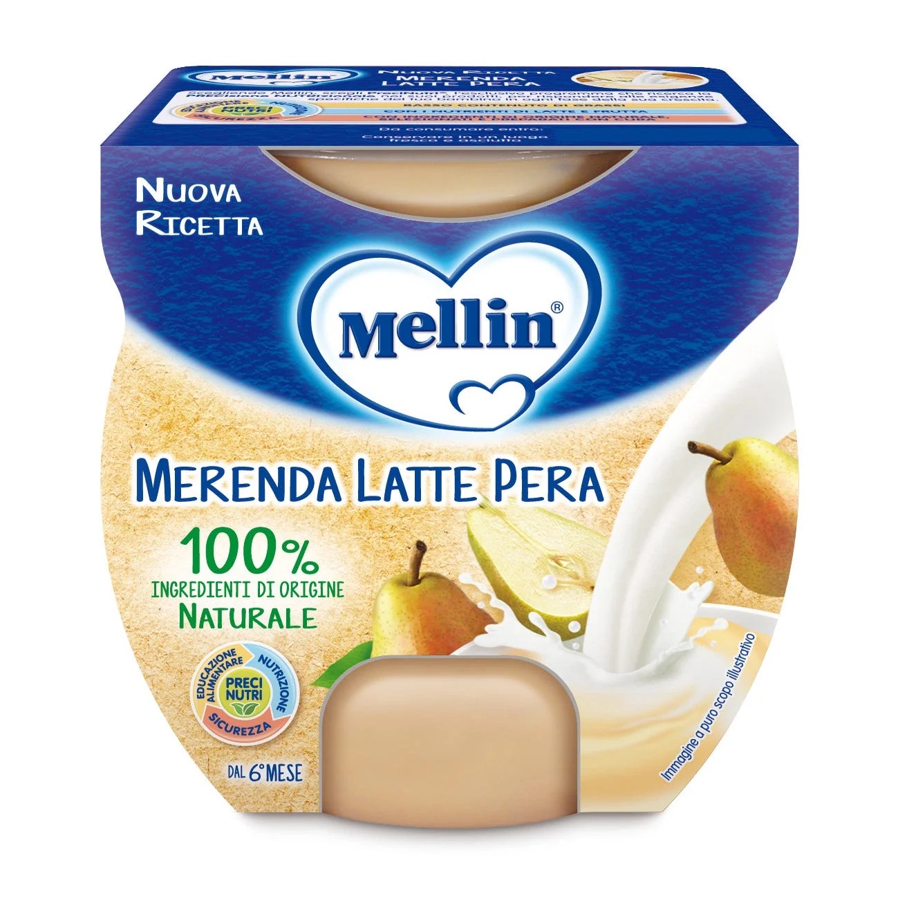 MELLIN Mellin Snack Lait Poire 2 x 100 g