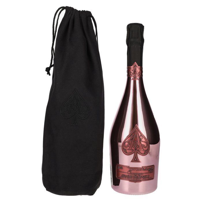 Armand de Brignac Champagne Rosé Brut 12,5% V. 0,75l samettipussissa