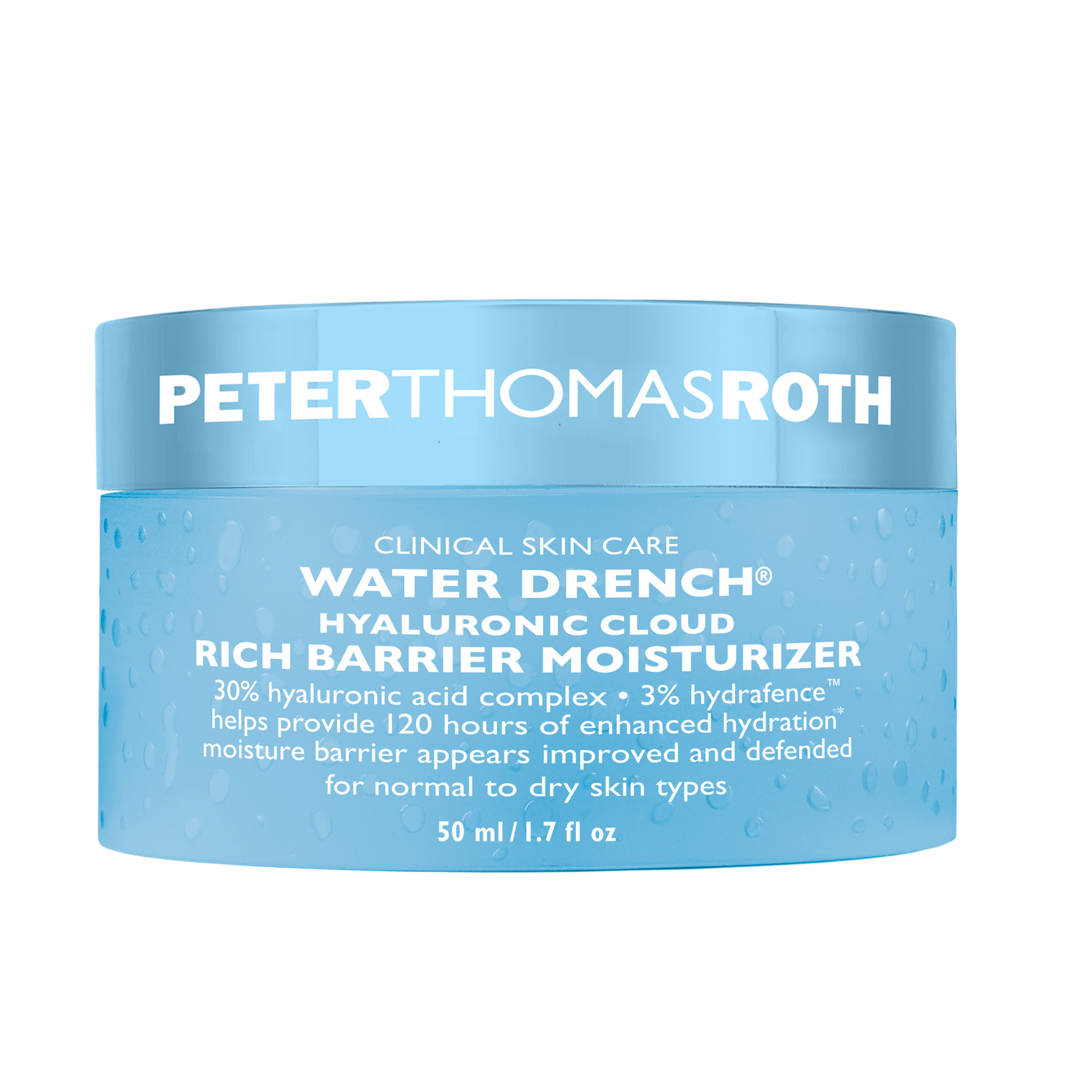Cremă hidratantă Water Drench® Hyaluronic Cloud cu barieră bogată 50 ml - Peter Thomas Roth