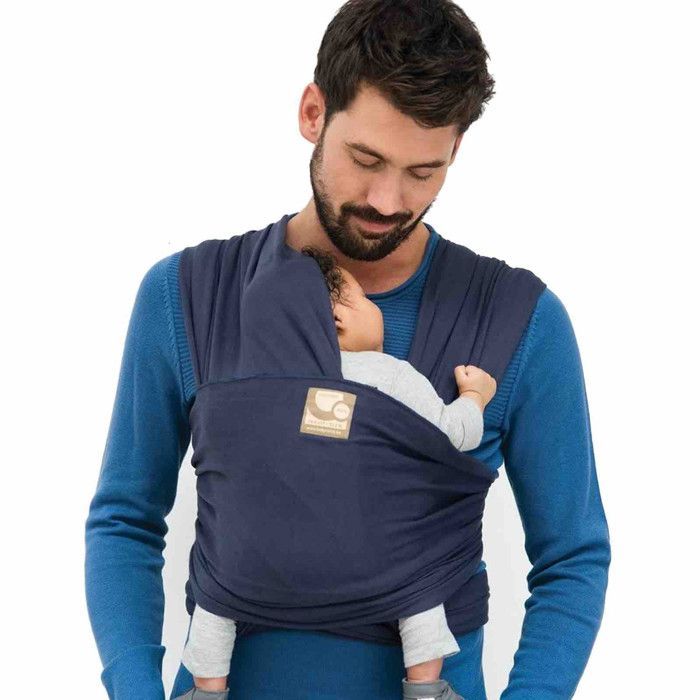 Écharpe De Portage - Babylonia Baby Carriers - Modèle TRICOT-SLEN - 100% Coton Organique - 500 cm - Bleu Jeans