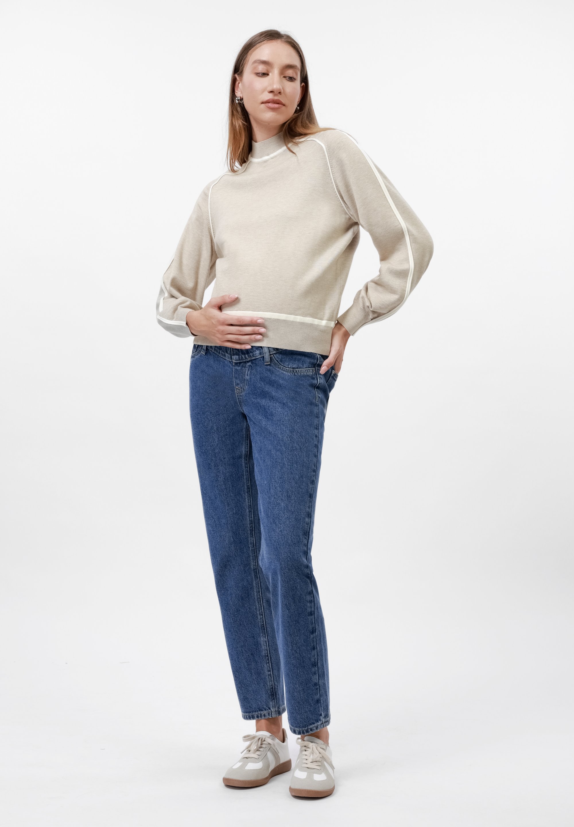 Anna Field MAMA Mom Jeans - blauwe denim