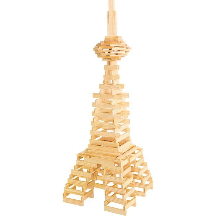 JEUJURA – Holzbaukasten – TECAP 3XL – 200 Teile – ab 3 Jahren