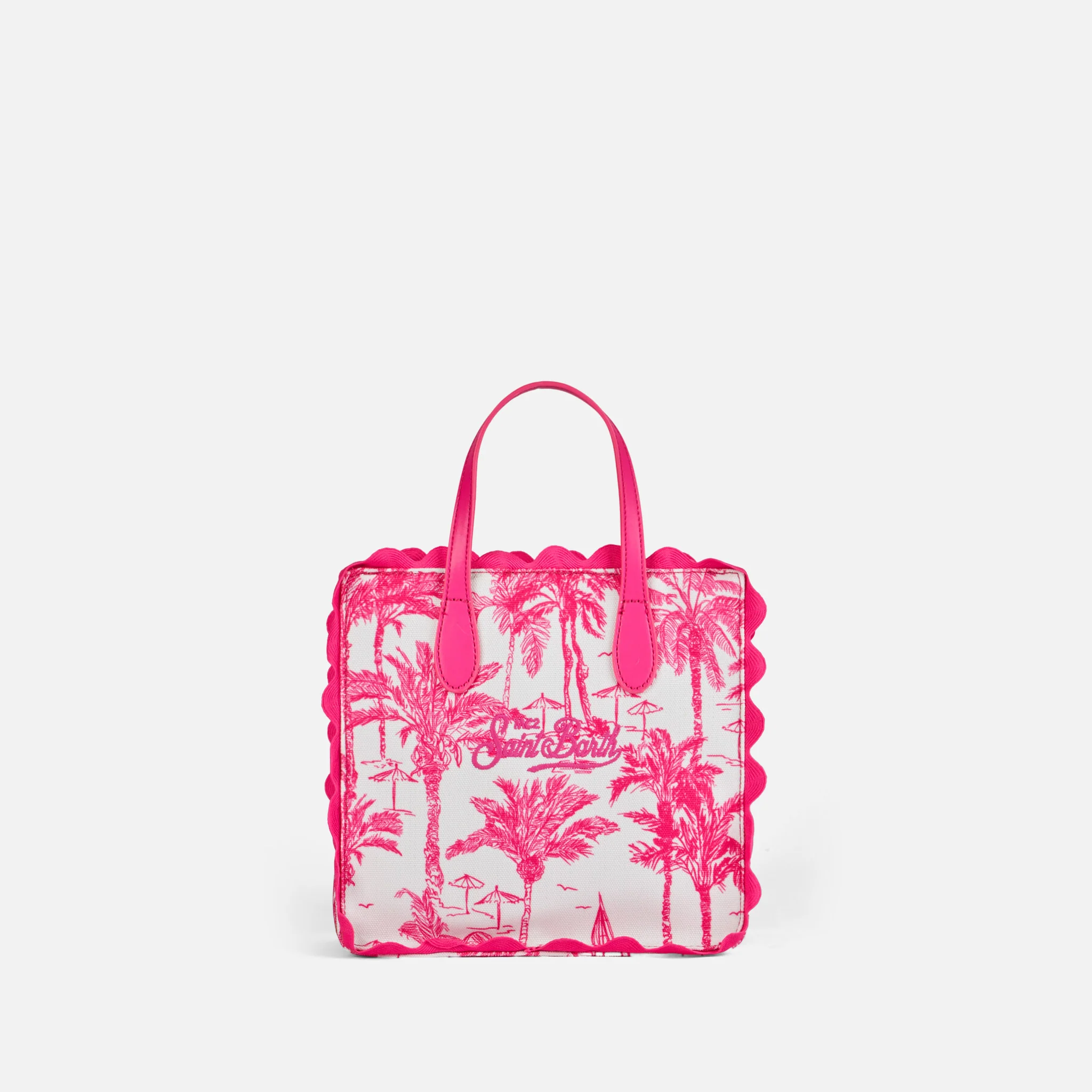 Vivian katoenen tas met toile de jouy-print.