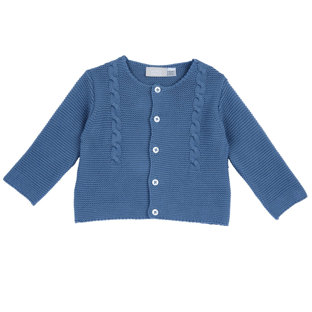 Cardigan albastru tricotat