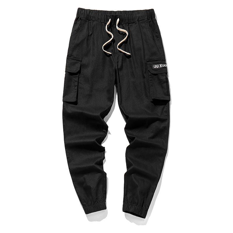 Modieuze cargobroek voor heren, joggingbroek met meerdere zakken, outdoor joggingbroek voor mannen, zomerse harembroek, streetwear, losse katoenen casual broek