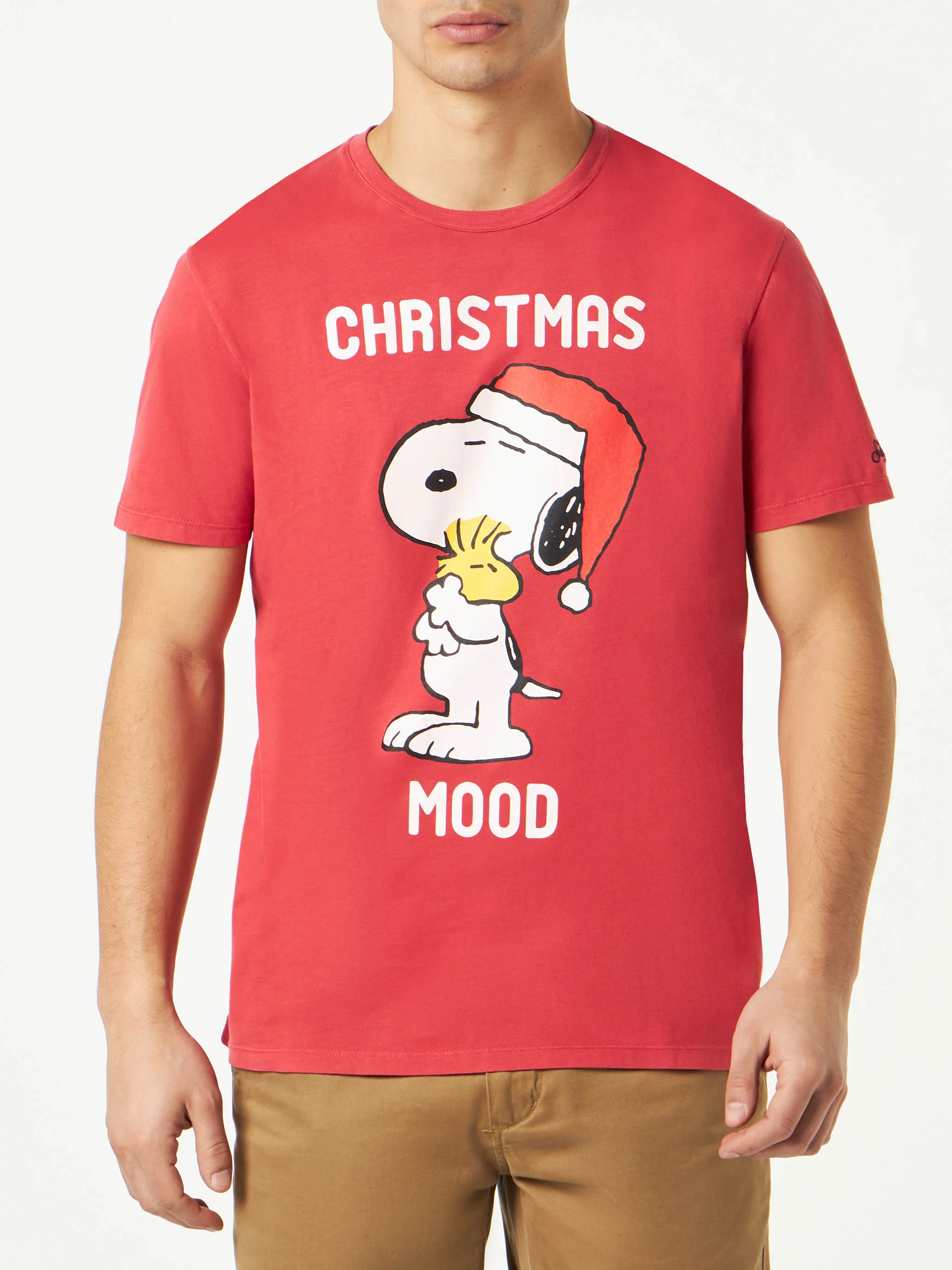 Zwaar katoenen T-shirt voor heren met Snoopy-print | Speciale editie