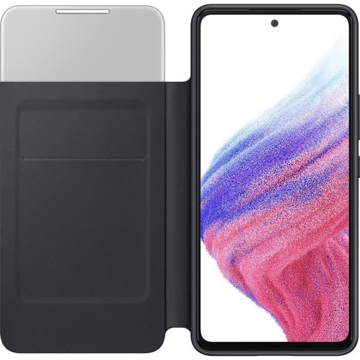 Foli-hoesje - Smart View - Samsung Galaxy A53 5G - Zwart - Zacht - Flip