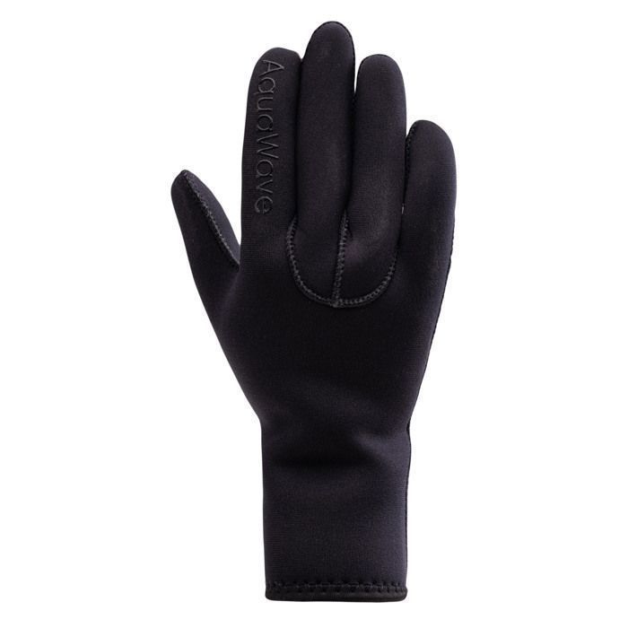 Swimming gloves - AQUAWAVE - Standard model - Neoprene - Black - Adult