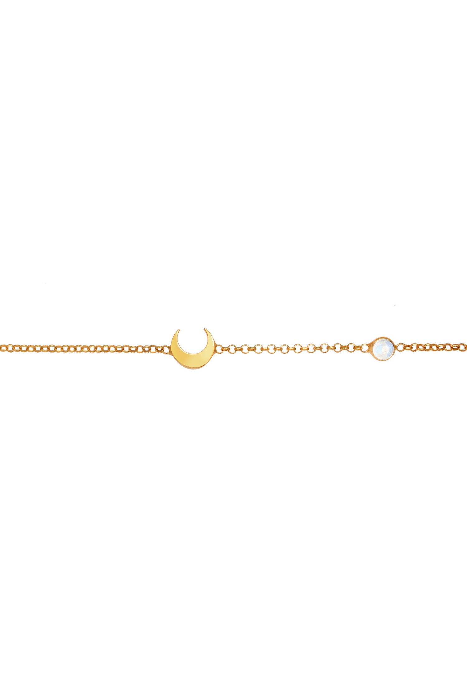 Elli Femmes Filigrane Basique Minimaliste avec Pierre de Lune en Argent Sterling 925