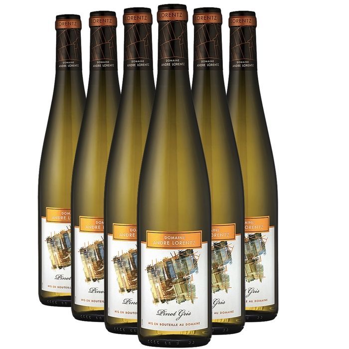 Domaine André Lorentz Alsace Pinot Gris Demi-Sec 2023 - Witte wijn uit de Elzas (6x75cl)