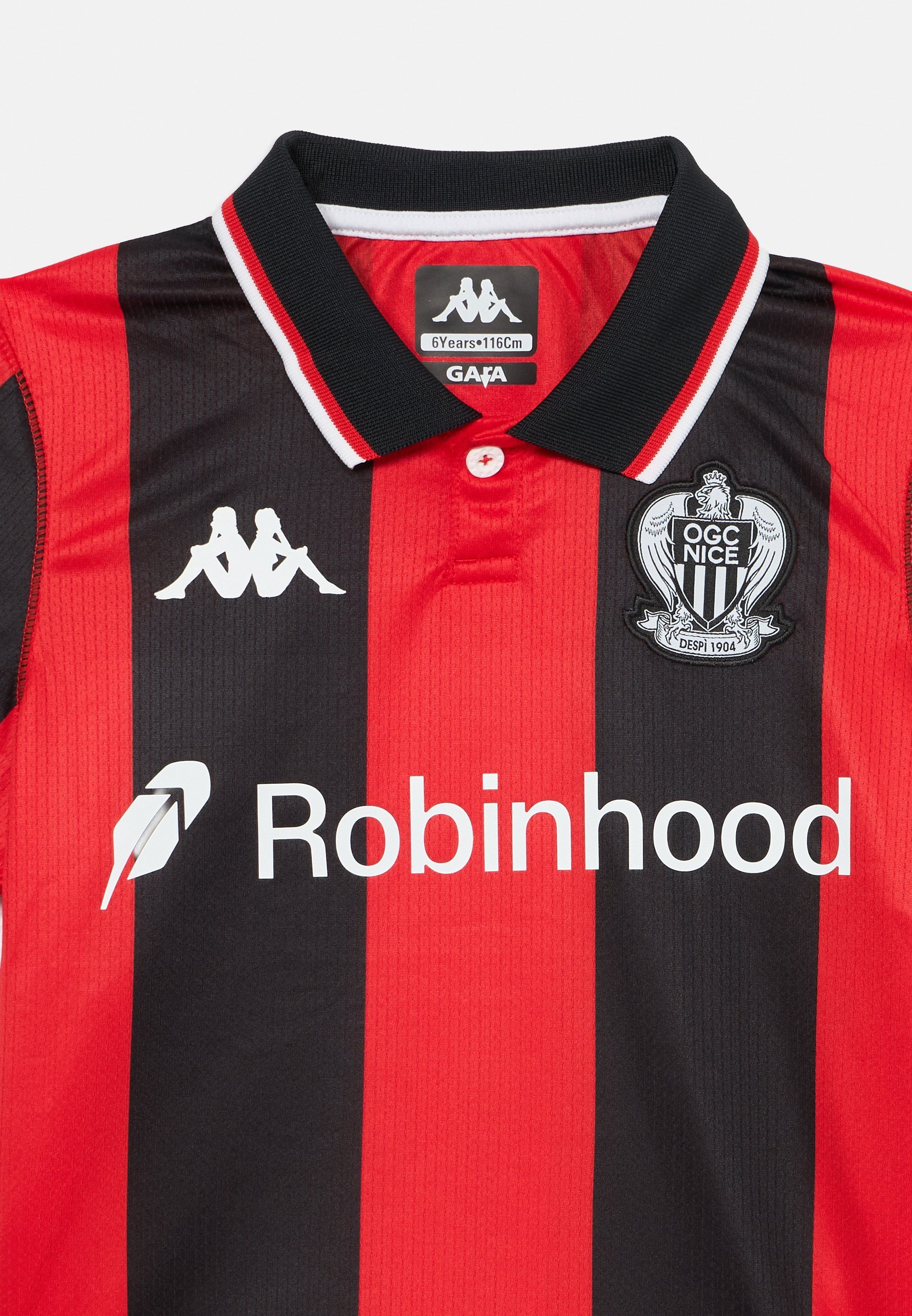 Kappa KOMBAT HOME UNISEX - Sport T-shirt - rood/zwart