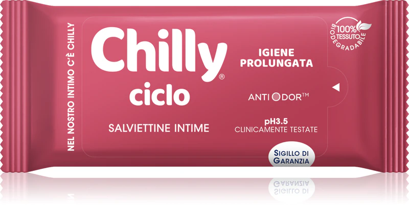 Lenços umedecidos íntimos Chilly Ciclo