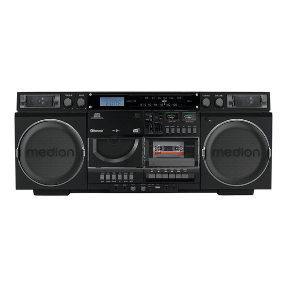 Retro-Boombox, preto P66538