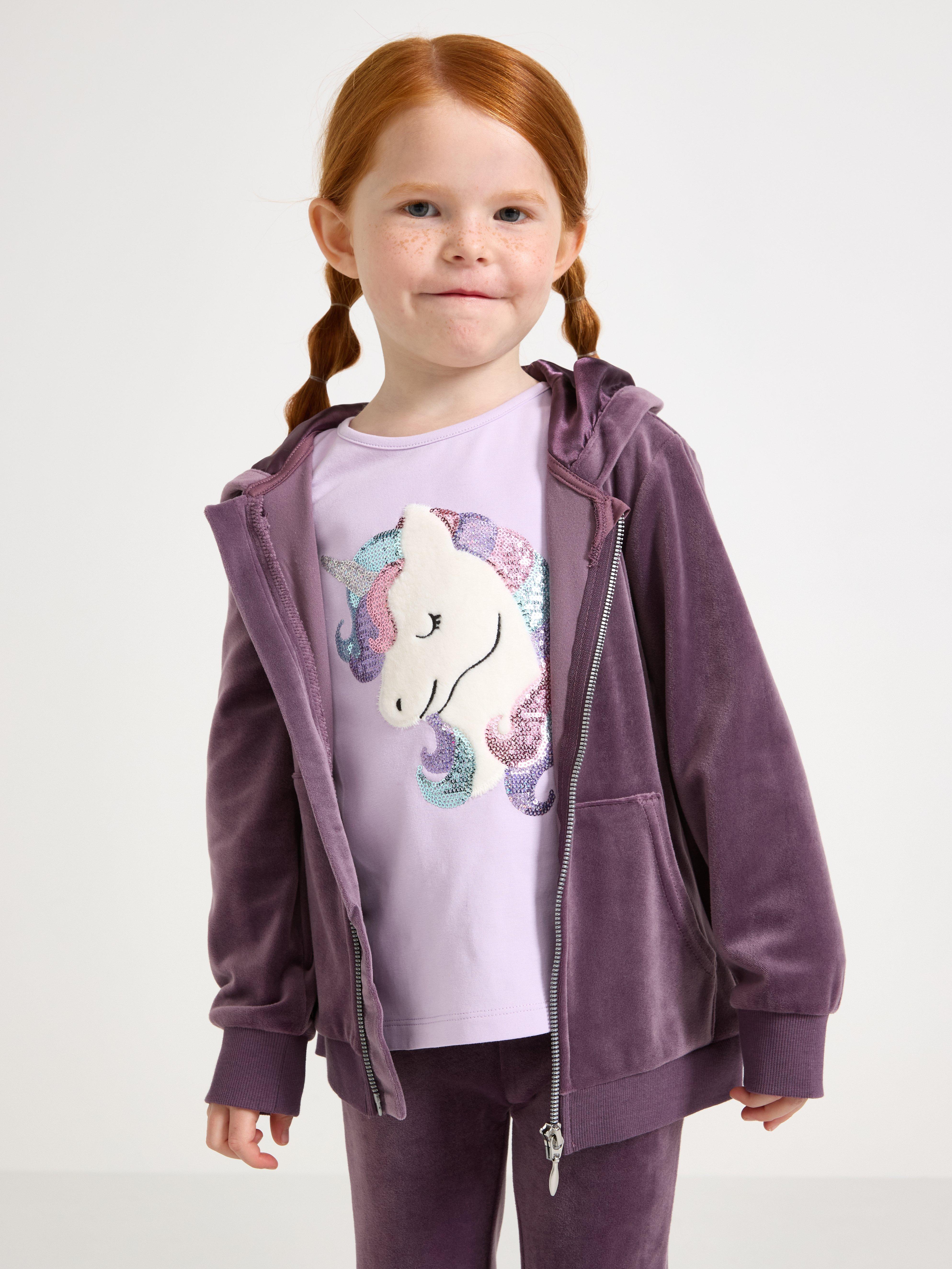 Sudadera con capucha de terciopelo color lila claro empolvado