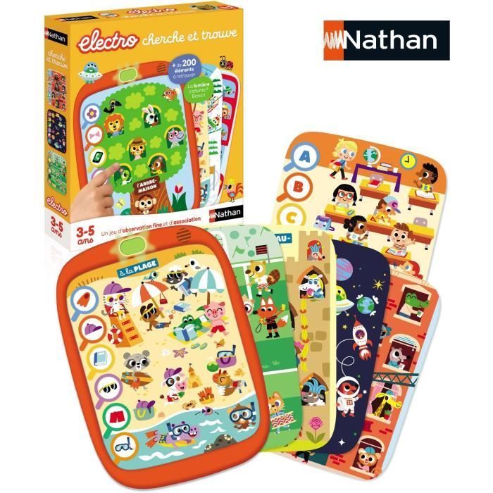 Electro cherche et trouve - Jeu éducatif - NATHAN - Dès 3 ans