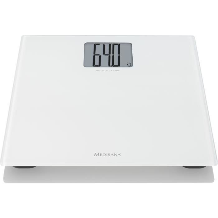 Medisana PS 470 XL Bathroom Scale, White - Maximum load 250 kg - Large display - Automatic shut-off