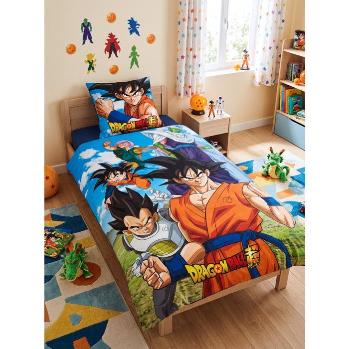 Juego de ropa de cama - DRAGON BALL - Funda nórdica 140x200 cm - Funda de almohada 65x65 cm - Algodón - Oeko-Tex