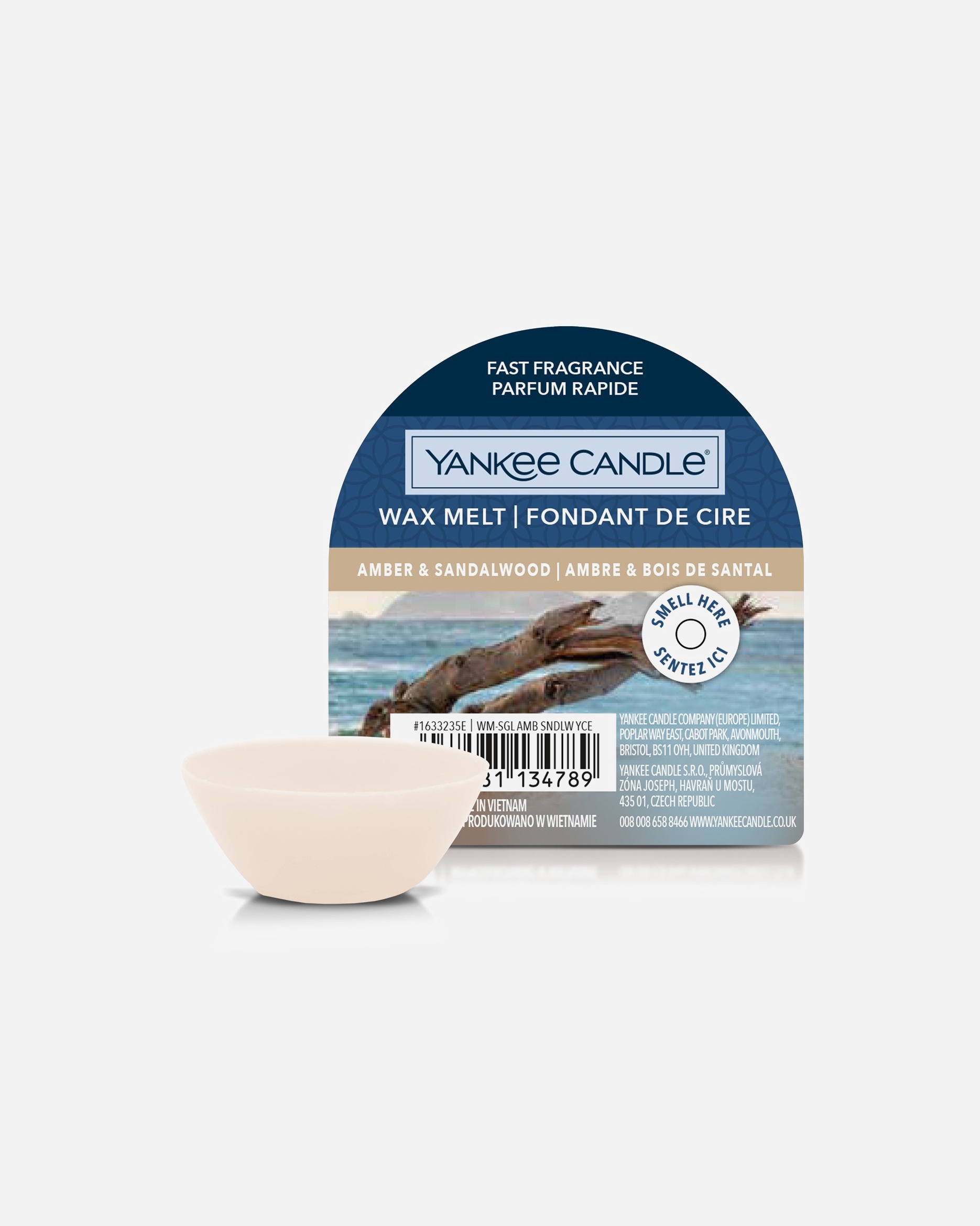 YANKEE CANDLE Fondants Ambre et Bois de Santal