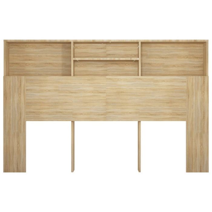 cabecero de armario vidaXL Sonoma Oak 160x19x103,5 cm 811874