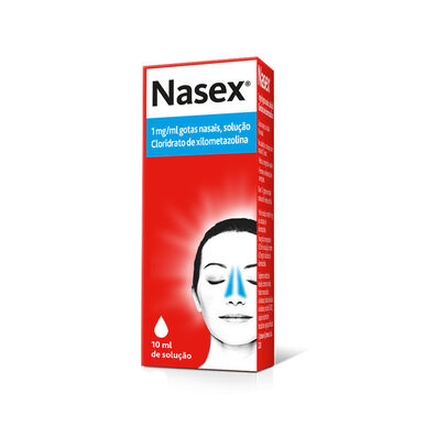 Gouttes nasales Nasex contre la congestion nasale 10 ml